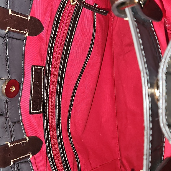 Dooney & Bourke BRENNA Croc Handbag - Picture 8 of 12